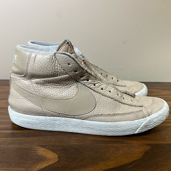 Nike Blazer Mid Premium Linen Summit White shoes - Size 9.5 - Picture 1 of 8